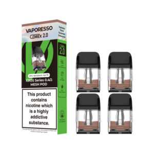 Vaporesso Xros Corex 2.0 Replacement Pods (4 Pack) - 0.4Ohms