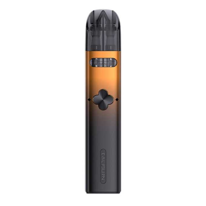 Uwell Caliburn Explorer Pod Vape Kit orange and black