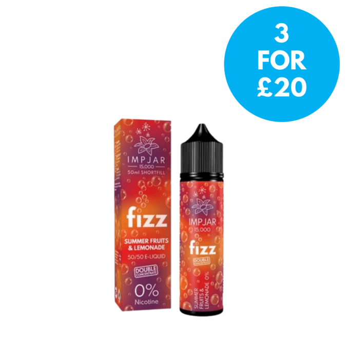 Imp jar FIZZ 50ml Shortfill (50VG/50PG) 3 For £20