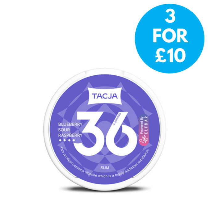 TACJA by Elf Bar - 36mg Nicotine Pouches 3 for £10