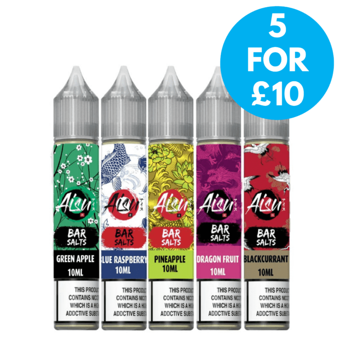 20mg Aisu Bar Nic Salts 10ml (50VG/50PG) 5 for £10