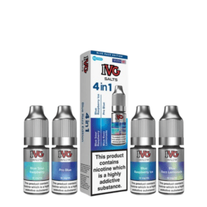 10mg IVG 4 In 1 Nic Salts blue razz edition