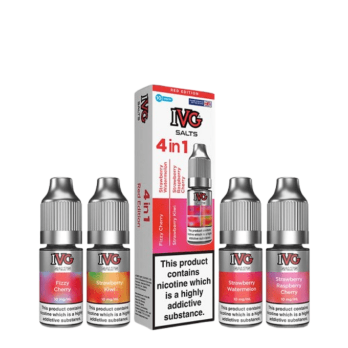 10mg IVG 4 In 1 Nic Salts red edition