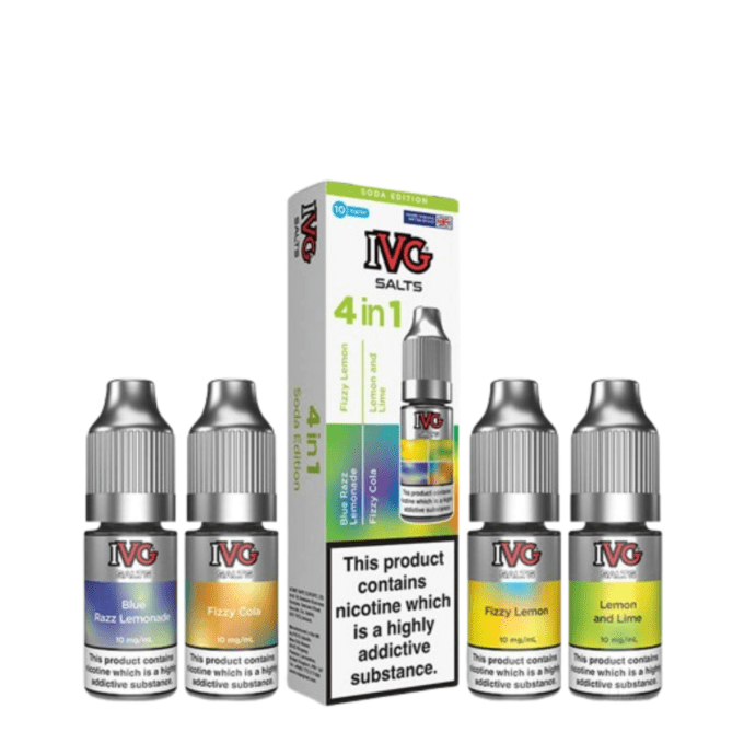 10mg IVG 4 In 1 Nic Salts soda edition