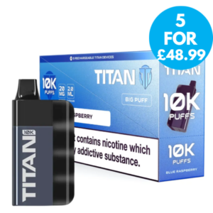 20mg (2%) Titan 10K Puffs Disposable Vape Multipack (Box of 5)