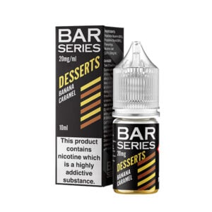 20mg (2.0%) Bar Series Nic Salt Desserts Range 10ml - Banana Caramel