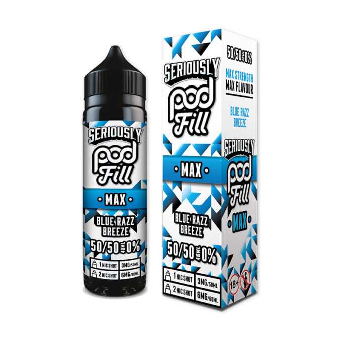 Doozy Seriously Podfill Max 40ML Shortfill (50VG/50PG) blue razz breeze