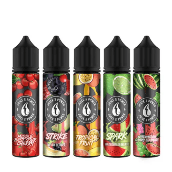 0mg Juice N Power Shortfill 50ml (70VG/30PG)