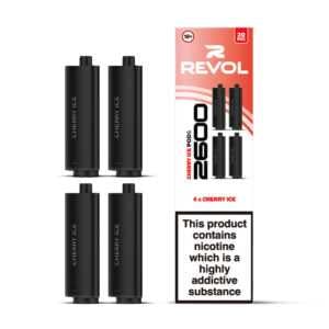 Revol 2600 4 In 1 Prefilled Replacement Pods - Cherry Ice