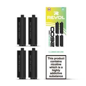 Revol 2600 4 In 1 Prefilled Replacement Pods - Lemon And Lime