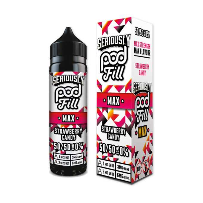 Doozy Seriously Podfill Max 40ML Shortfill (50VG/50PG) strawberry candy