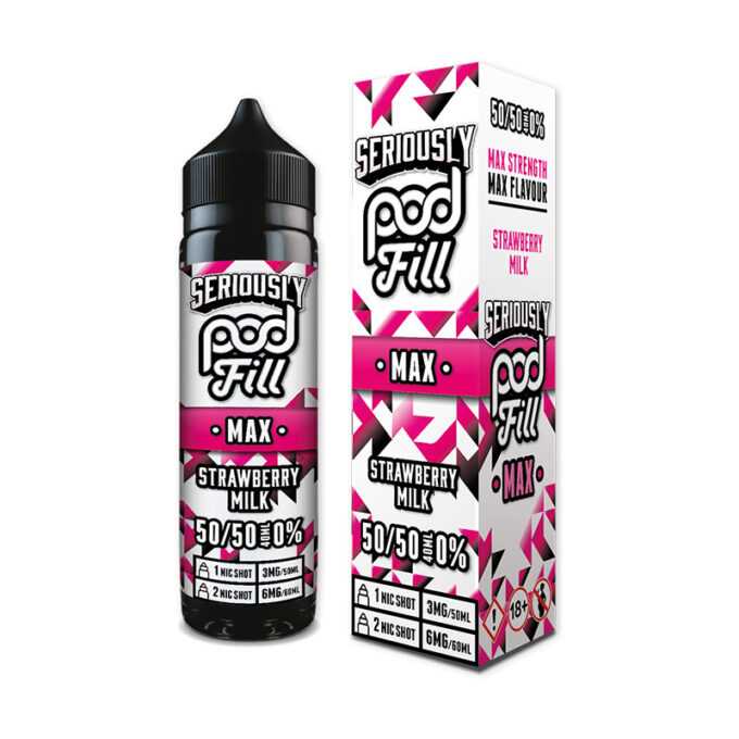 Doozy Seriously Podfill Max 40ML Shortfill (50VG/50PG) strawberry milk