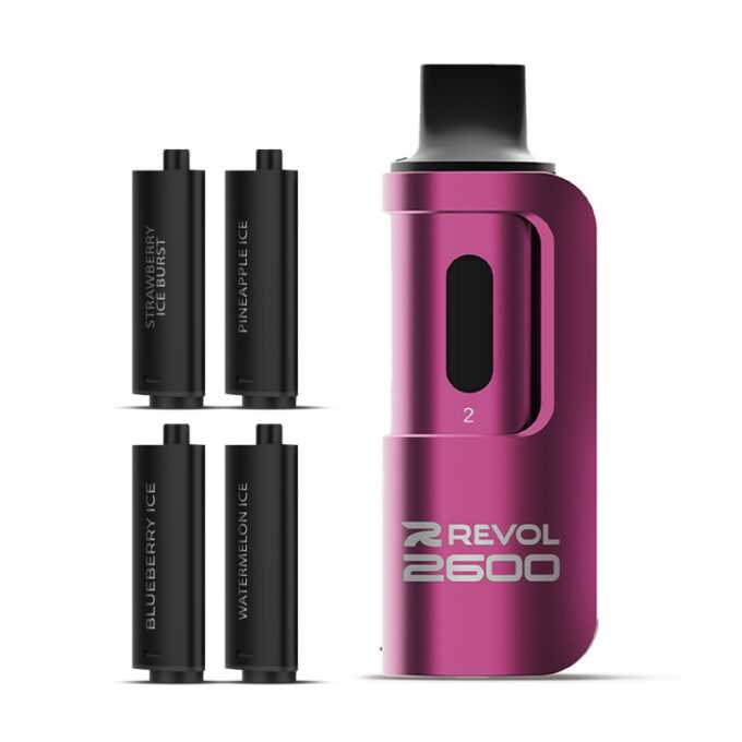 Revol 2600 4 In 1 Pod Vape Kit berry