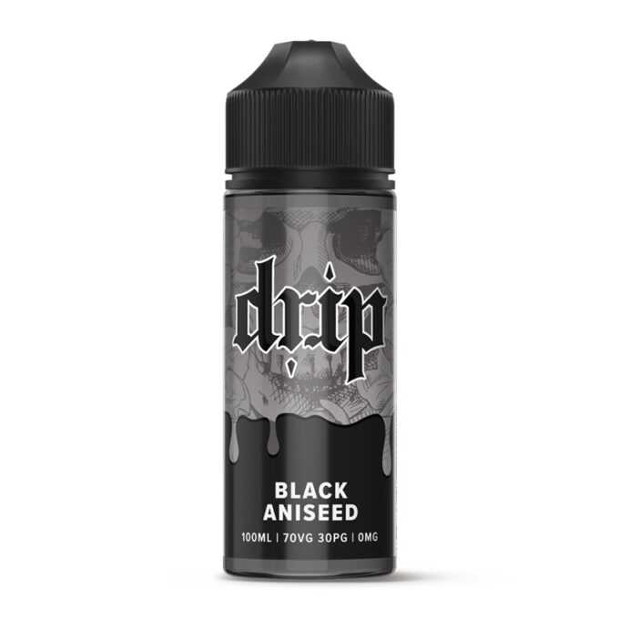 Drip 100ml Shortfill E-liquid black aniseed