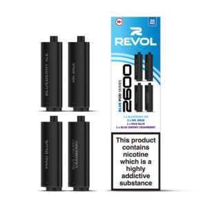 Revol 2600 4 In 1 Prefilled Replacement Pods - Blue Edition (Multi Flavour)