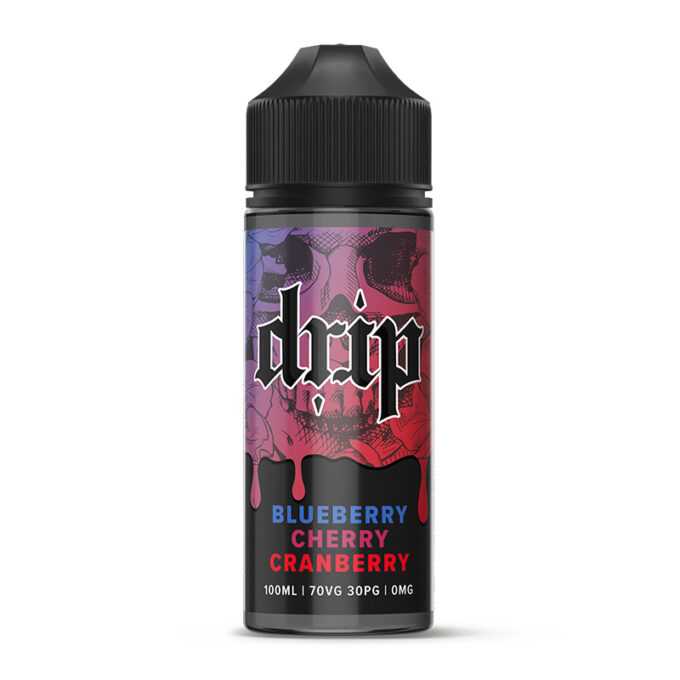 Drip 100ml Shortfill E-liquid blueberry cherry cranberry