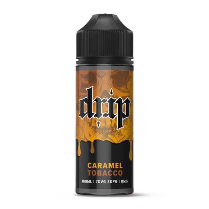 Drip 100ml Shortfill E-liquid caramel tobacco
