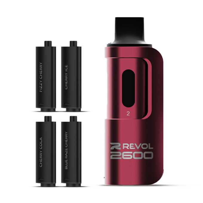 Revol 2600 4 In 1 Pod Vape Kit cherry