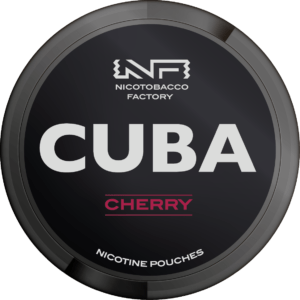 CUBA Black Snus 43mg Nicotine Pouches - Cherry