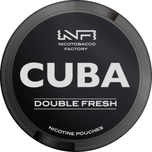 CUBA Black Snus Nicotine Pouches 66mg - Double Fresh