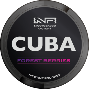 CUBA Black Snus Nicotine Pouches 66mg - Forest Berries