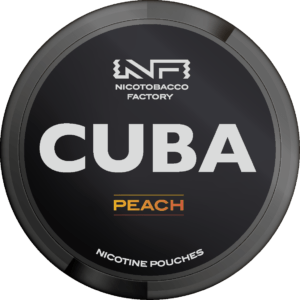 CUBA Black Snus Nicotine Pouches 66mg - Peach