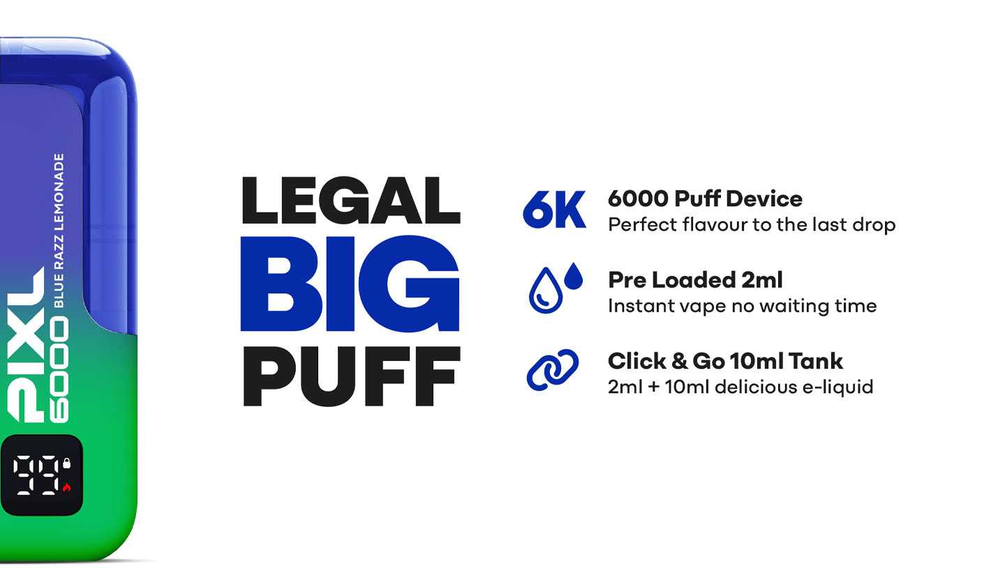 Pixl 6000 6k puff features