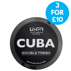 CUBA Black Nicotine Pouches 66mg 3 for £10