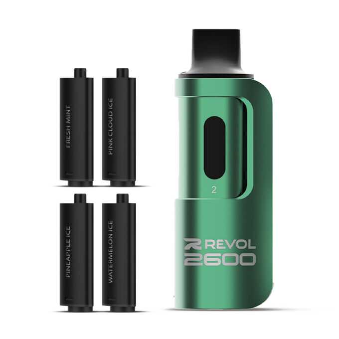 Revol 2600 4 In 1 Pod Vape Kit mint