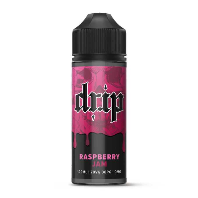 Drip 100ml Shortfill E-liquid raspberry jam