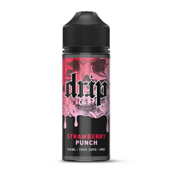 Drip 100ml Shortfill E-liquid strawberry punch