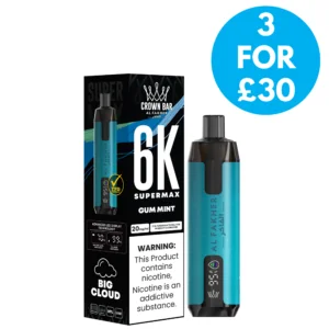 Al Fakher 6mg AF6000 Supermax Low Nicotine Disposable Vape 3 for £30 with free next day shipping