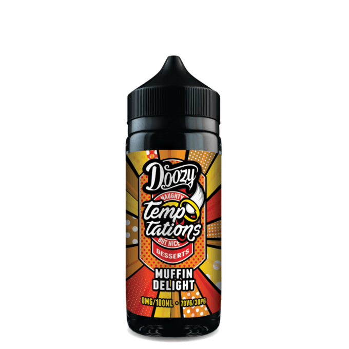 Doozy Temptations 100ML Shortfill 0mg (70VG/30PG) muffin delight