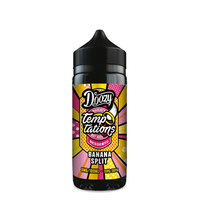 Doozy Temptations 100ML Shortfill 0mg (70VG/30PG) banana split