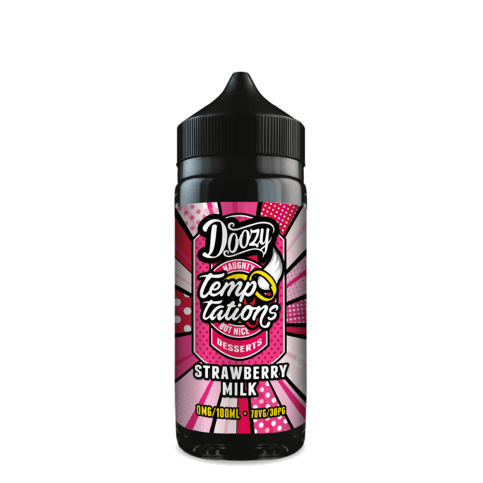 Doozy Temptations 100ML Shortfill 0mg (70VG/30PG) strawberry milk