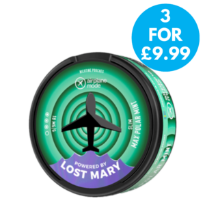 Lost Mary Airplane Mode Snus 18mg Nicotine Pouches 3 for £9.99