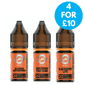 20mg Deliciu Nic Salt By Vaporesso (50VG/50PG) 4 for £10 with free next day shipping