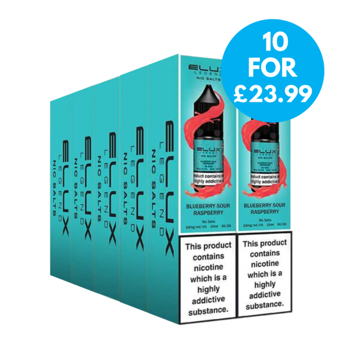elux vape liquid box of 10 Box Of 10 - 10mg (1%) Elux Legend Nic Salts Multipack - 10 for £23.99!