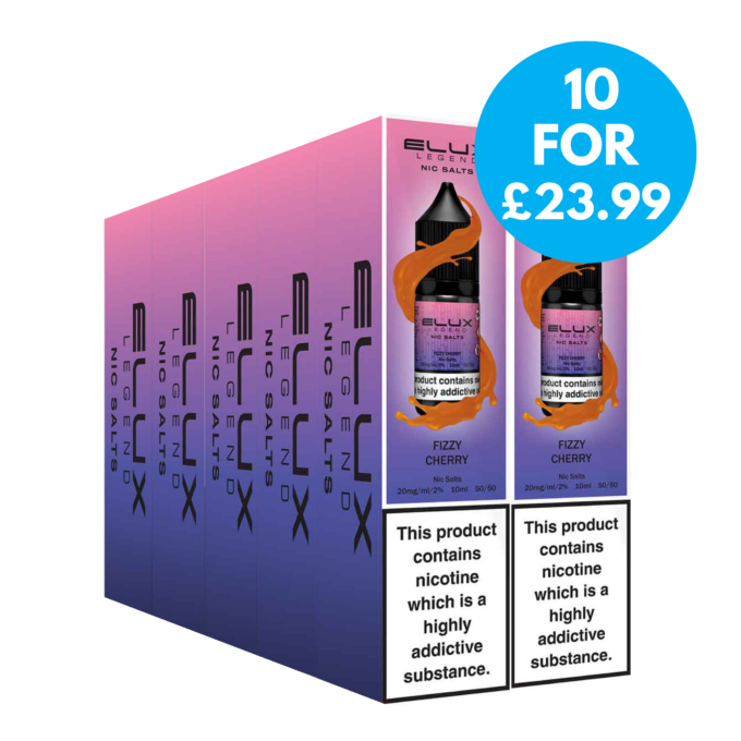 Box Of 10 - 20mg (2%) Elux Legend Nic Salts - 10 for £23.99!