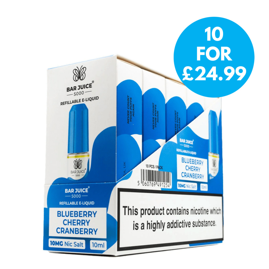 ske bar 600 pod vape kit Box Of 10 - 10mg Bar Juice 5000 Nic Salt E-liquid - 10 for £24.99!