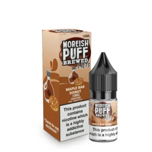 10mg Moreish Puff Brewed Maple Bar Donut Nic Salt 10ml