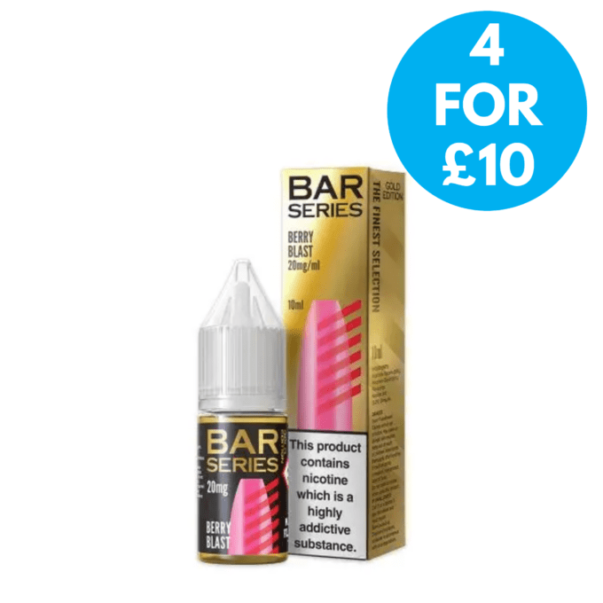 20mg Bar Series Gold Edition Nic Salts 10ml 4 for £10