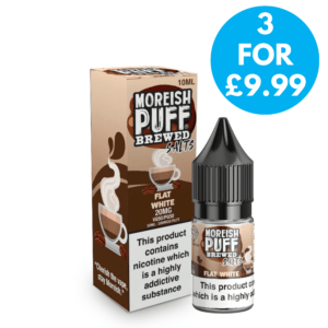 20mg Moreish Puff Brewed Coffee Nic Salts 10ml 3 for £9.99