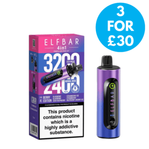 Elf Bar 4-In-1 Prefilled Pod Vape Kit 3 for £30 with free next day shipping