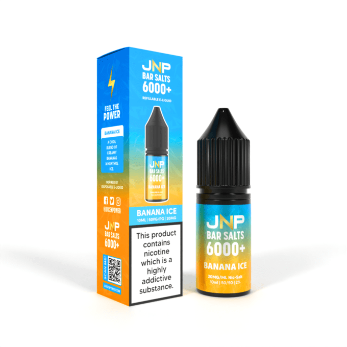 20mg JNP Juice N Power Nic Salt E-liquid 10ml Banana Ice