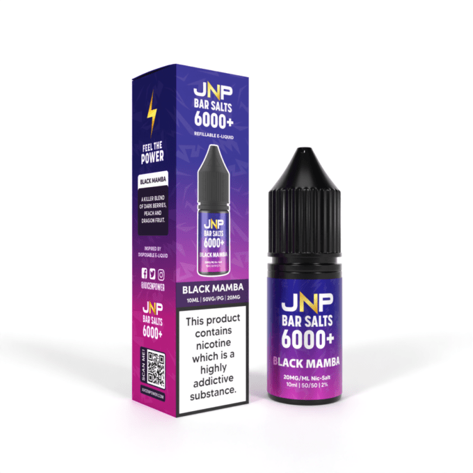 20mg JNP Juice N Power Nic Salt E-liquid 10ml Black Mamba