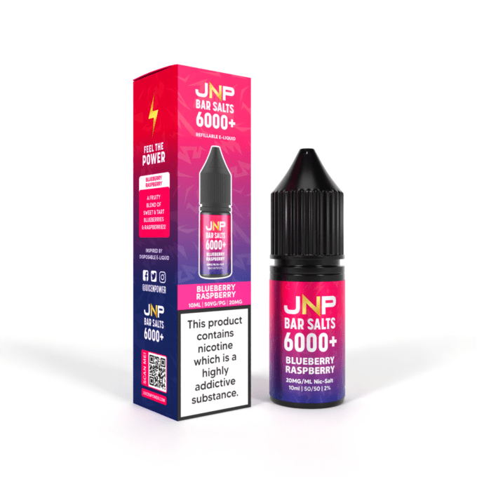 20mg JNP Juice N Power Nic Salt E-liquid 10ml Blueberry Raspberry