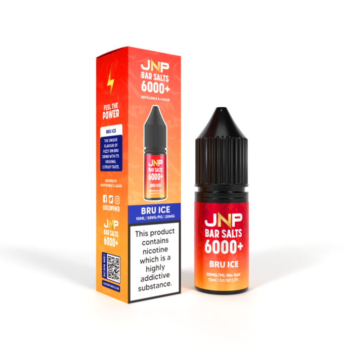 20mg JNP Juice N Power Nic Salt E-liquid 10ml Bru Ice