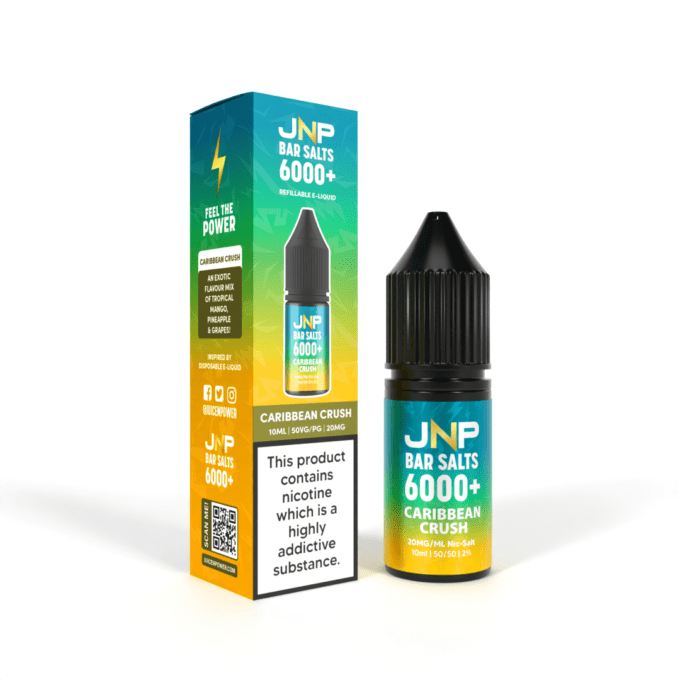 20mg JNP Juice N Power Nic Salt E-liquid 10ml Caribbean Crush