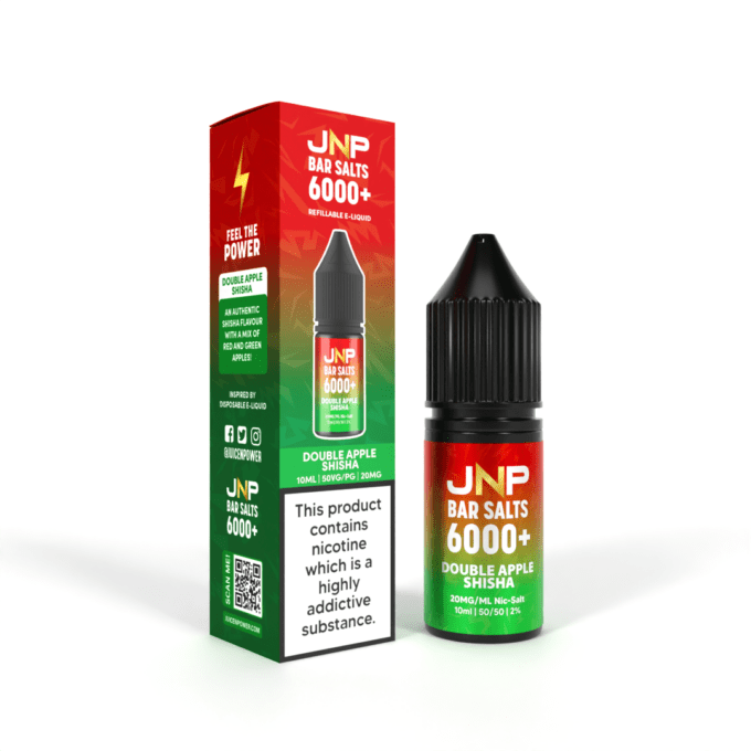 20mg JNP Juice N Power Nic Salt E-liquid 10ml Double Apple Shisha